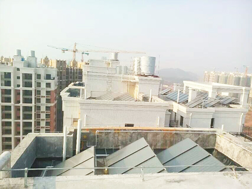 钦州中铁玫瑰湾平板热水工程